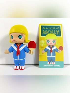 Pop Mart & Kennyswork collab on School Life of Molly-Table Tennis Society.